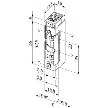 Gâche électrique à rupture 12V - 05RR