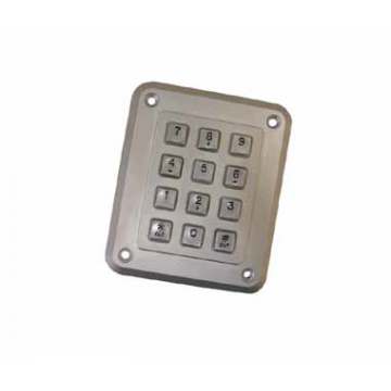Clavier 12 touches - étanche IP67 antivandale