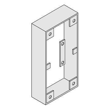 Boîtier pour montage applique, double