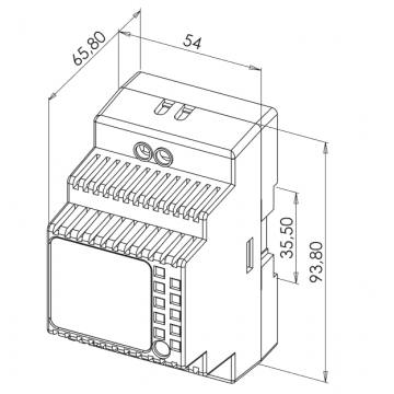 Alimentation sur rail DIN  230V AC / 12V DC / 48W