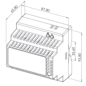 Alimentation sur rail DIN  chargeur 230V AC / 12V