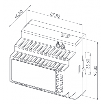 Alimentation sur rail DIN  chargeur 230V AC / 24V