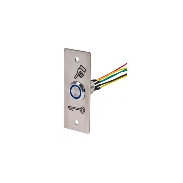 Bouton poussoir INOX 19 mm bleu NO+NC + PBP19_3