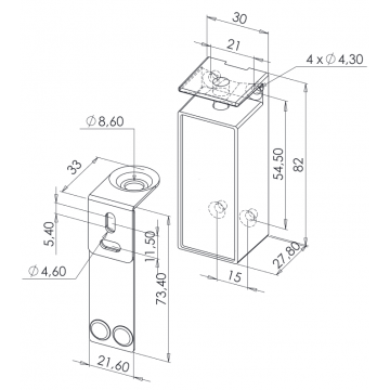 Verrou compact à émission ou à rupture 12-24V DC 2