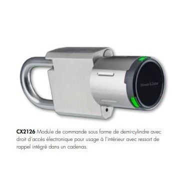 CX2126 - Demi-Cylindre Cadenas Mifare