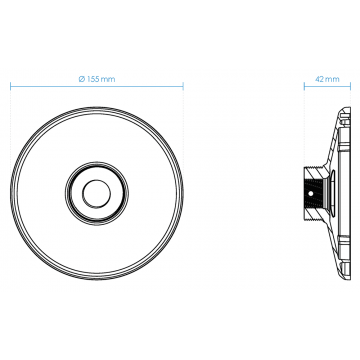 Mounting adapter for dome (Metal)