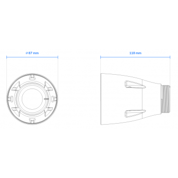 Pendant Mount Adapter(1-1/2\" PS) for FE9192-H, FD9