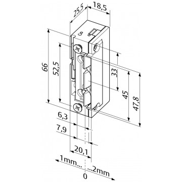 Gâche électrique 118.13 Profix2 - 12V