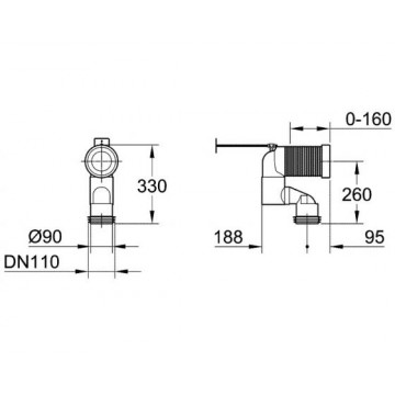 Cale de déport 5 cm pour Sentinel R30