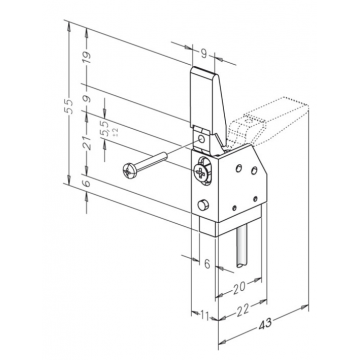 Contact pour pêne dormant eff eff
