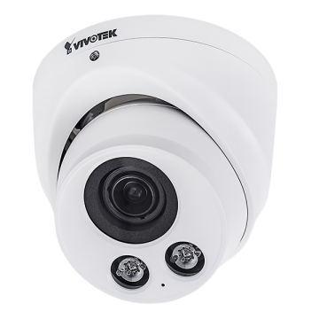 Flat-faced Dome, 5M 20fps, H.265/H.264/MJPEG, f2.8